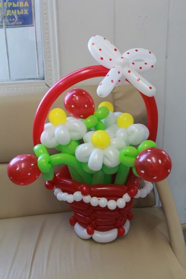 Корзинка из шаров