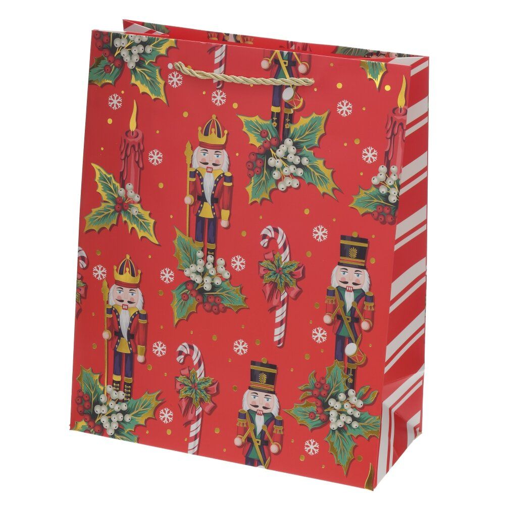 GAEM Пакет подарочный M (бумага 210г/м2, блок 12шт), L26 W12 H32 см, 4в.