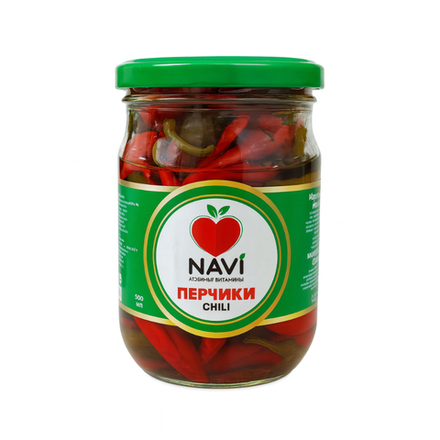 Перчики CHILI маринованные NAVI 500 мл