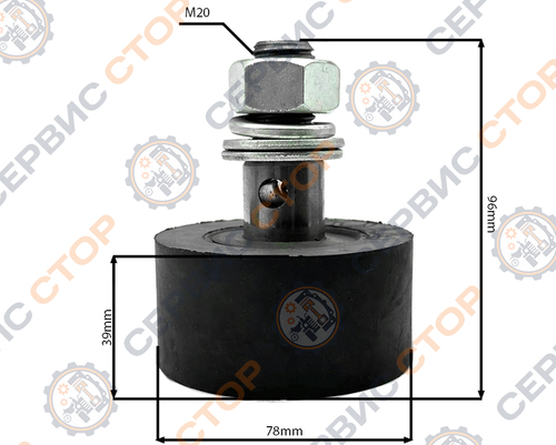 Ролик резиновый к однорядной картофелекопалке