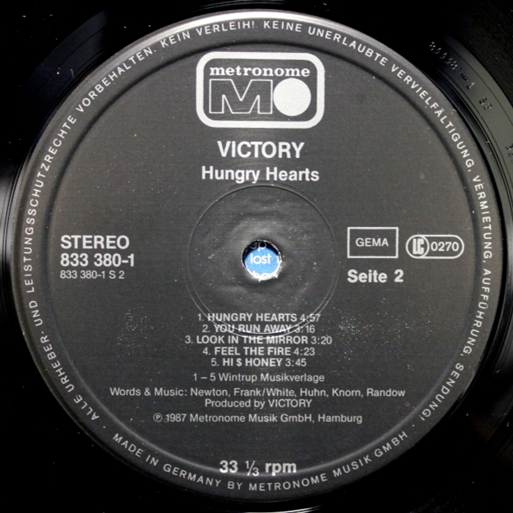 Victory / Hungry Hearts (LP)