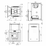 Печь банная газо-дровяная Уралочка 20-Н