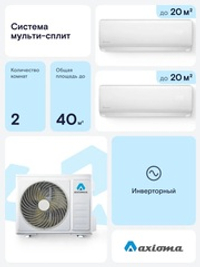 Мульти-сплит-система Axioma на 2 комнаты (20+20)