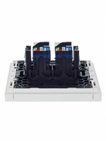 FORTE&PIANO Розетка компьютерная двойная RJ45 кат.6 FP234 белый IEK