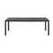 Стол металлический раздвижной Rio Alu, 140-210х85 см, антрацит