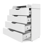 Комод Атон СИРИУС-2 WOOD ПВХ 800/4 аляска белая