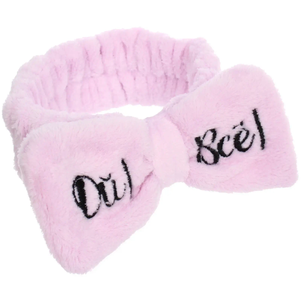 Повязка на голову «New collection Vostok - ОЙ ВСЕ!», цвет розовый, серый, голубой и сиреневый, 20*6см ( упаковка белый ZIP пакет )