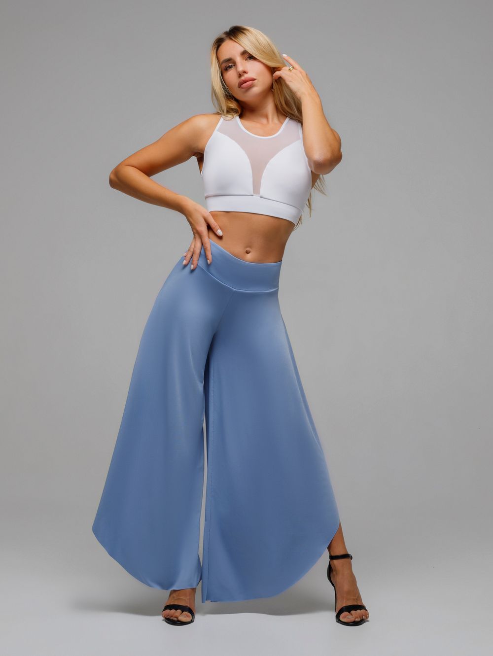 Palazzo Dance Trousers Tulip,Blue