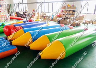 Надувная командная игра "Карандаши", 2,8*0,6*0,6 м