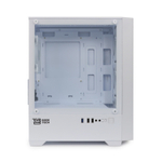 Корпус BaseTech eXtreme GFX-06, Без БП, mATX, белый, 4xFRGB FAN, 2xUSB2, 1xUSB3, бок: закалённое стекло (BT-GFX-06W-MESH-4F-RGB)