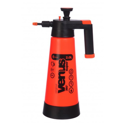 KWAZAR VENUS SUPER Опрыскиватель компрессионный для нейтральных растворов, оранженый 2 л.