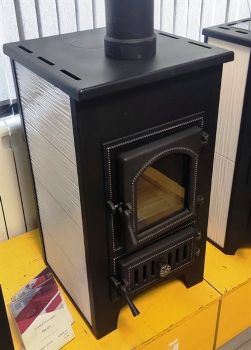 Камин ЭТНА (ДТ-4С) с плитой Ø115мм