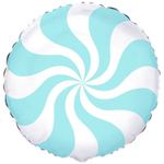 Шар Фольгированный Конфета голубая пастель (Голубой)