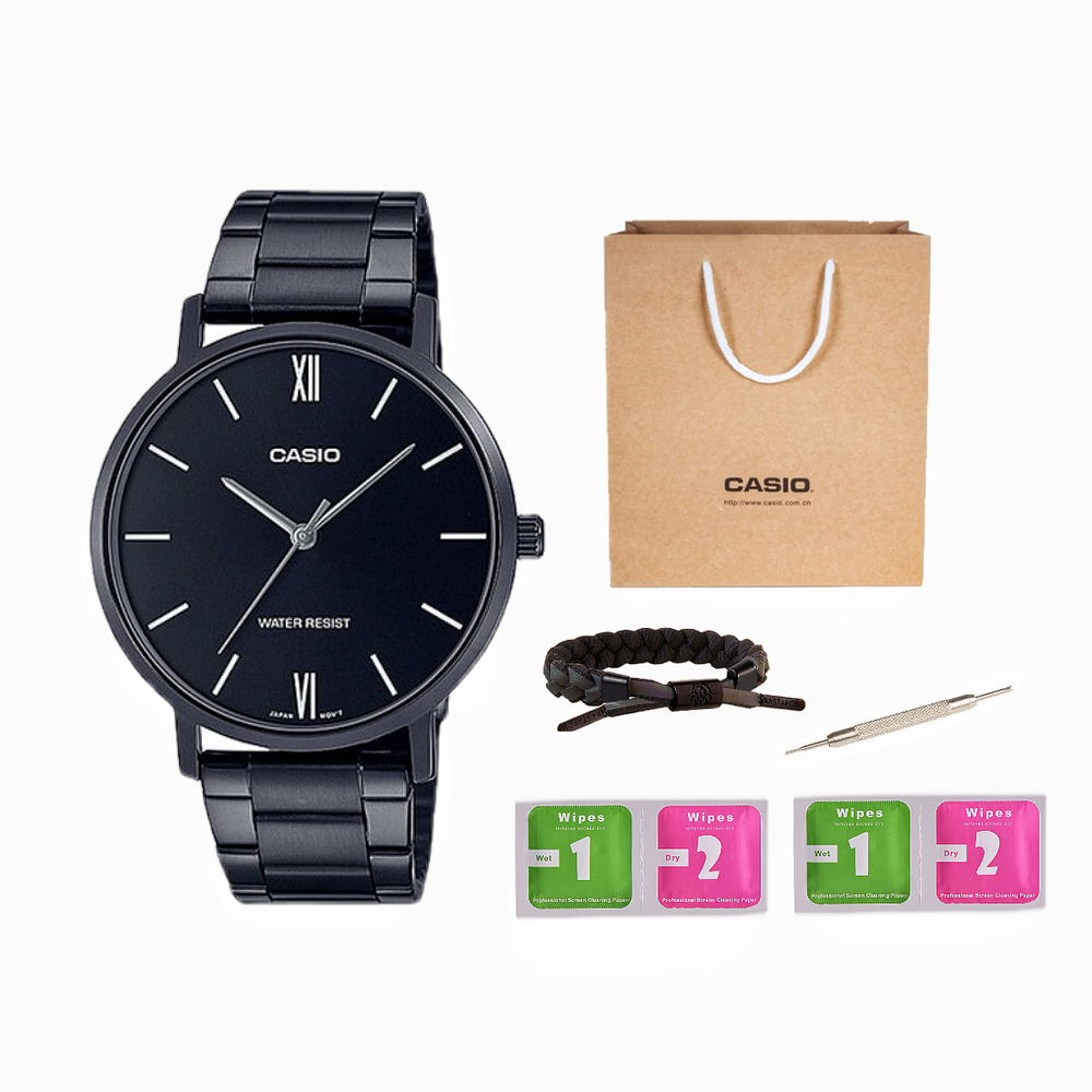 CASIO Analog MTP VT01B 1B