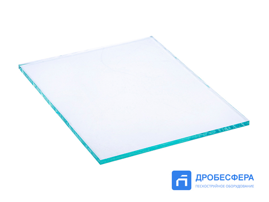 Стекло наружное 160х120х4 мм для шлема пескоструйщика Comfort арт. 10130002