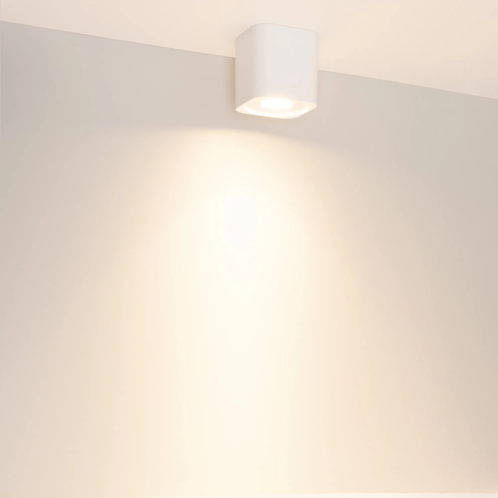 Светильник SP-ACENTO-S95x95-10W Warm3000 (WH, 20-45 deg, 230V) (Arlight, IP20 Металл, 5 лет) 055746