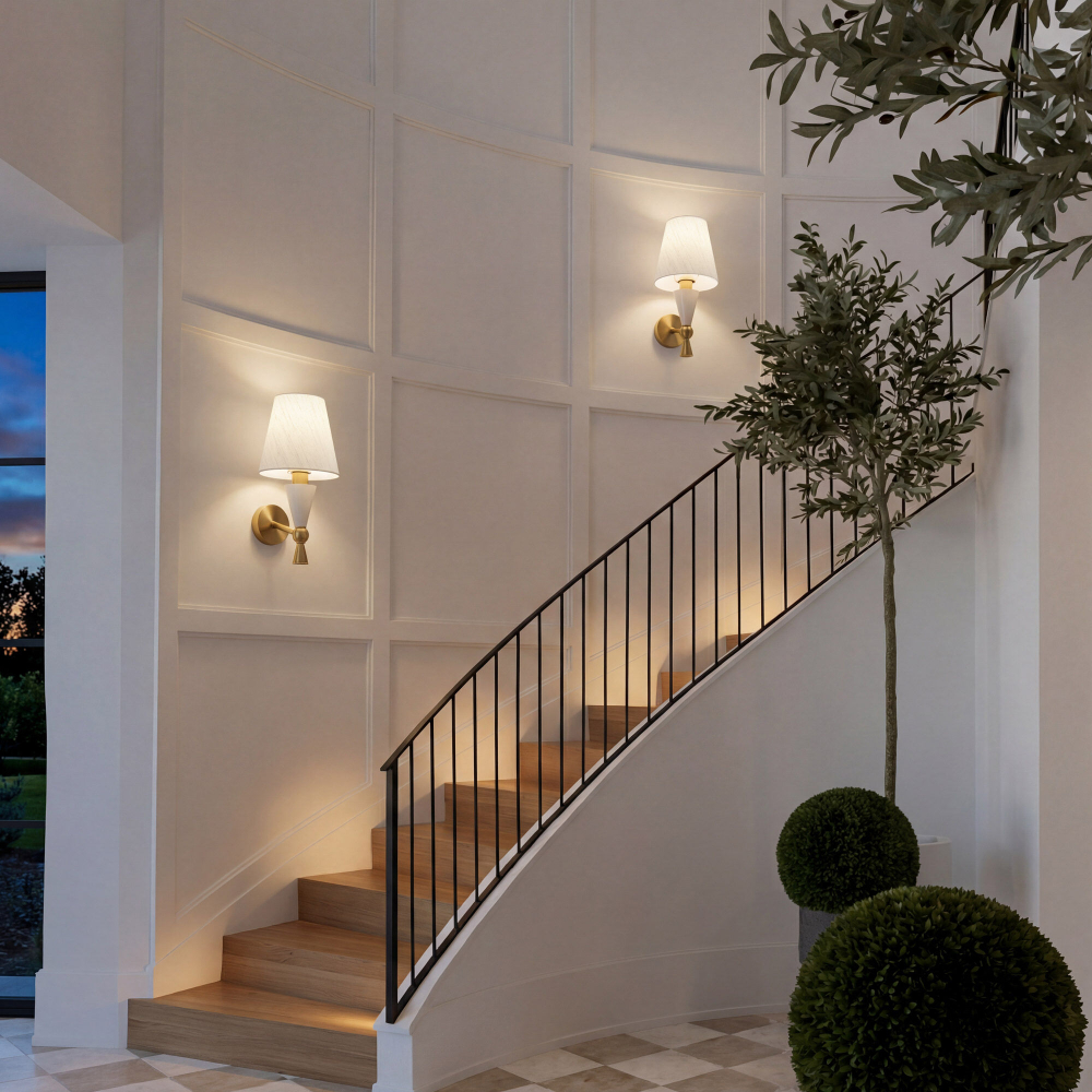 Настенный светильник с керамическим декором 103014