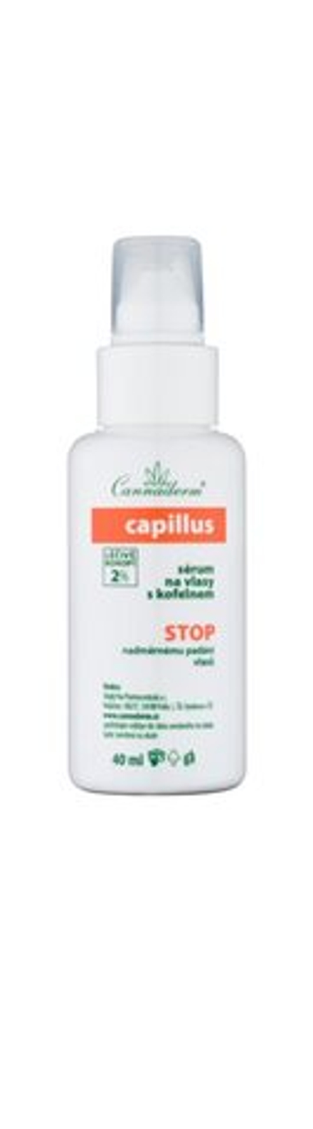Cannaderm Capillus Caffeine hair serum - сыворотка для волос против выпадения волос /   40  ml  / GTIN 8594059737052