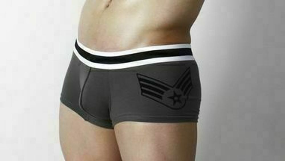 Мужские трусы боксеры темно-серые Superbody Airforce Dark Grey Boxer