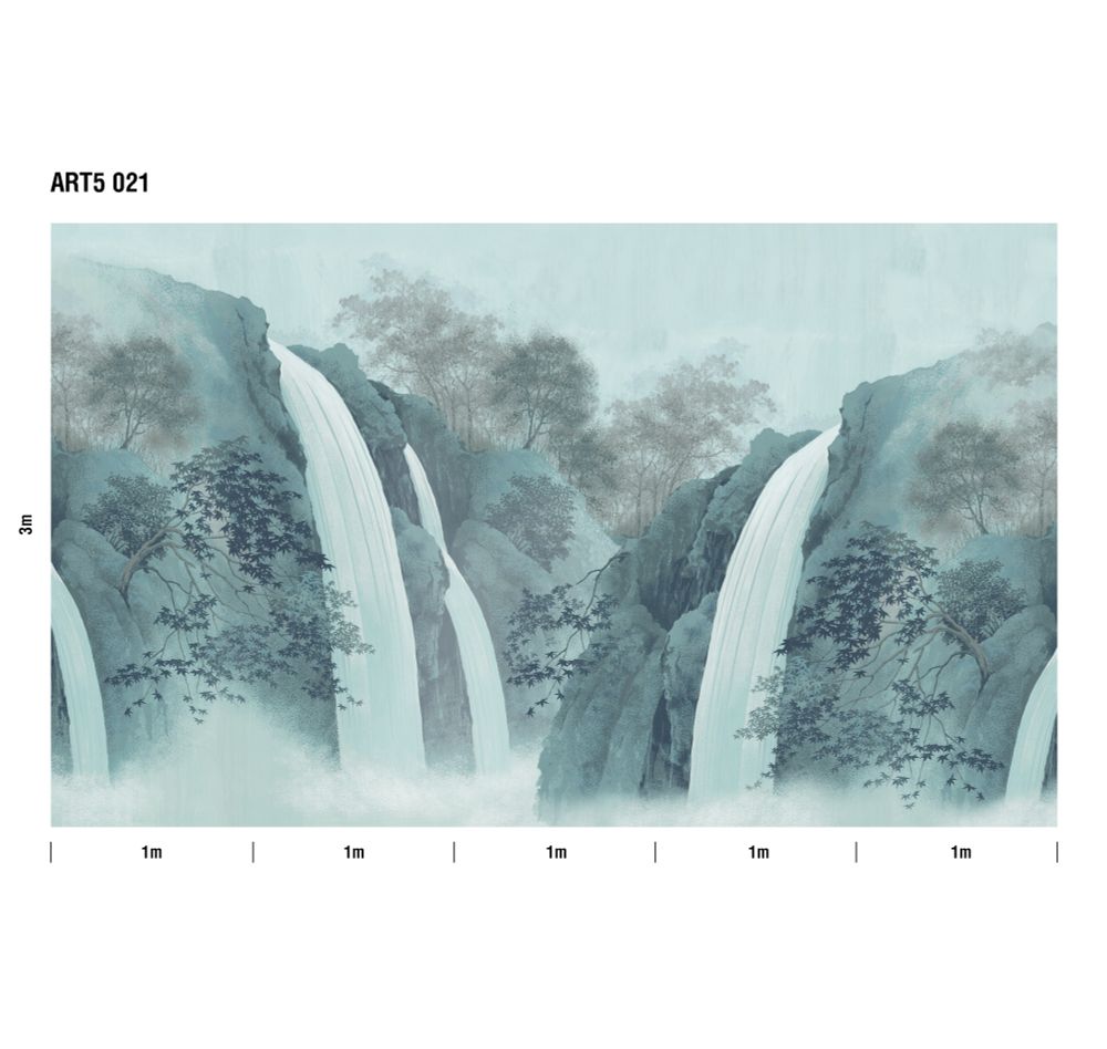 Пейзаж Водопад панно