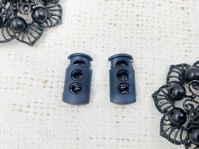 Фиксатор пластик, d 5,0 мм, р 22х12 мм, тёмно-синий