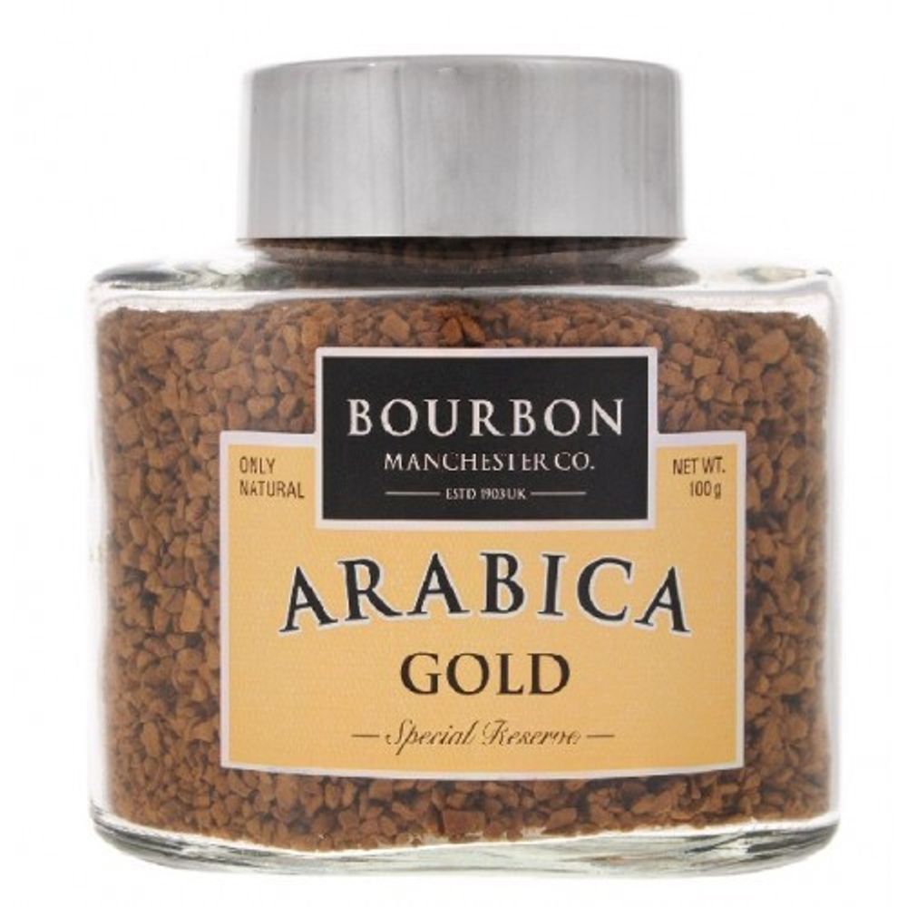 Bourbon Arabica Gold, растворимый кофе, 100 гр