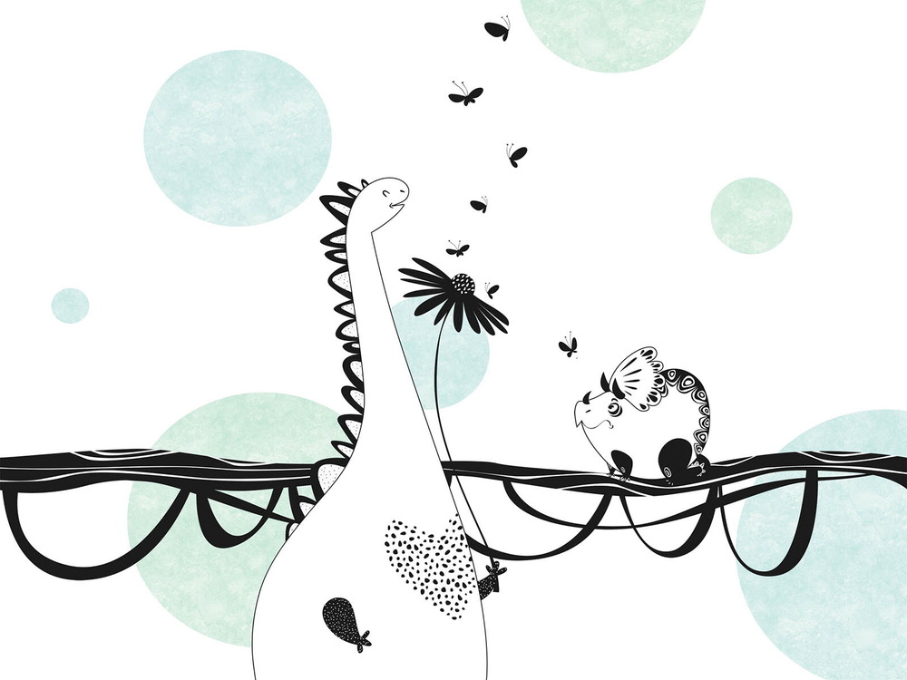 Дизайнерские обои Wall Street Dino Rino