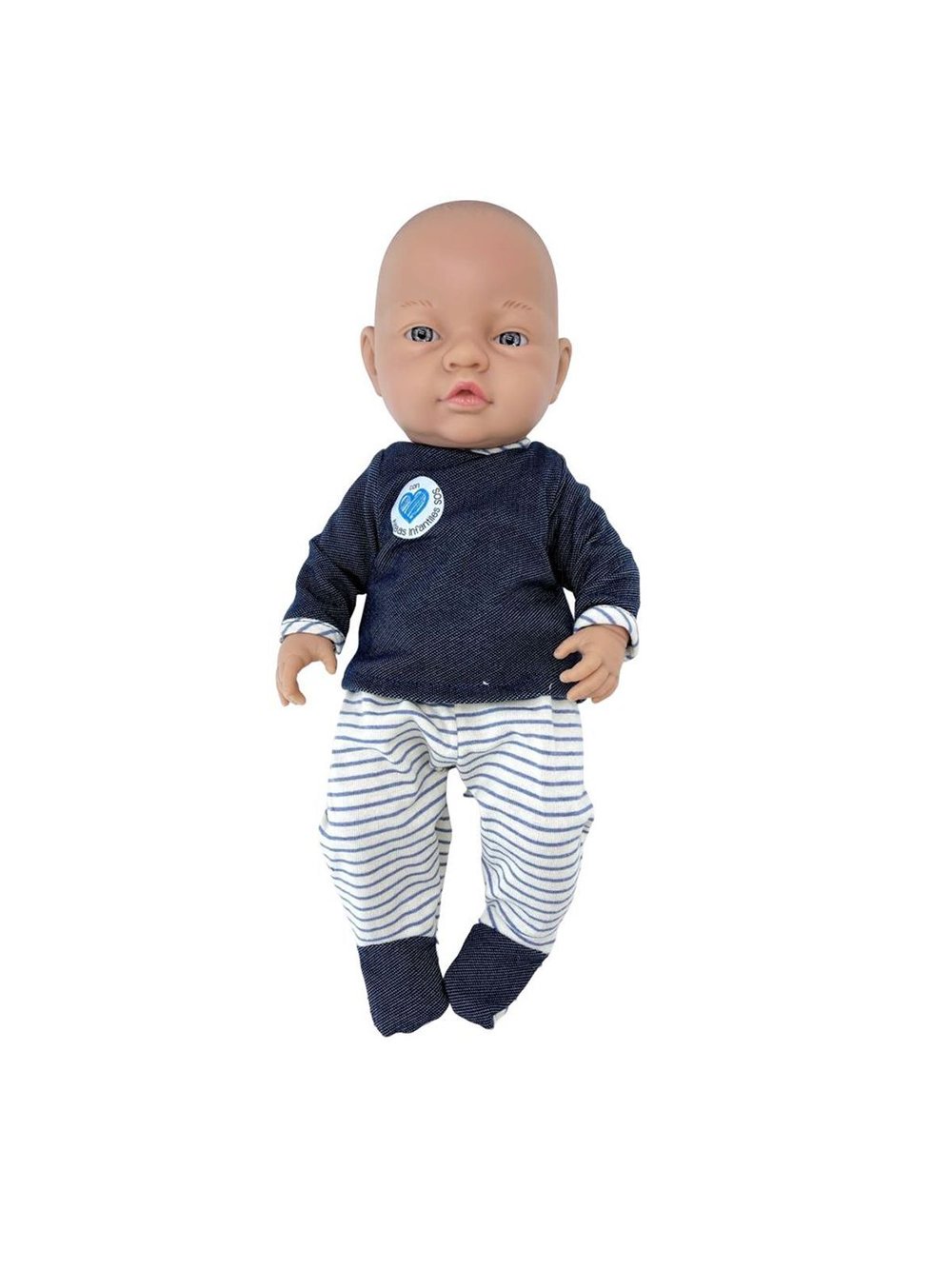 Кукла для девочки Paola Reina 45см виниловая Бэби  в синих ползунках