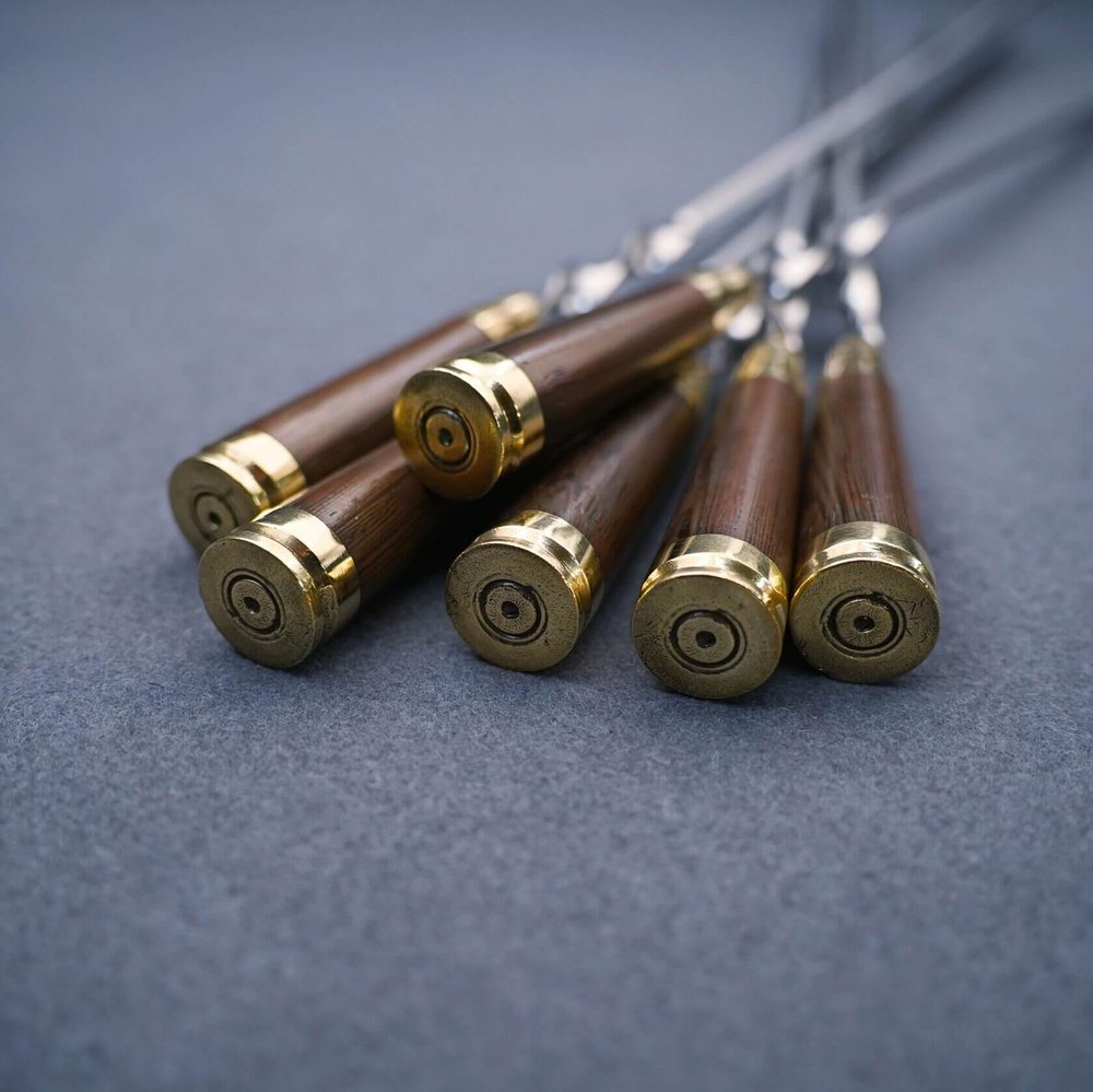 Подарочный набор шампуров "Патроны"