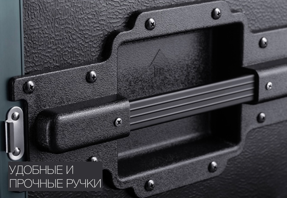 Кейс рэковый на колесиках с ручкой RB PE-6U-300/W