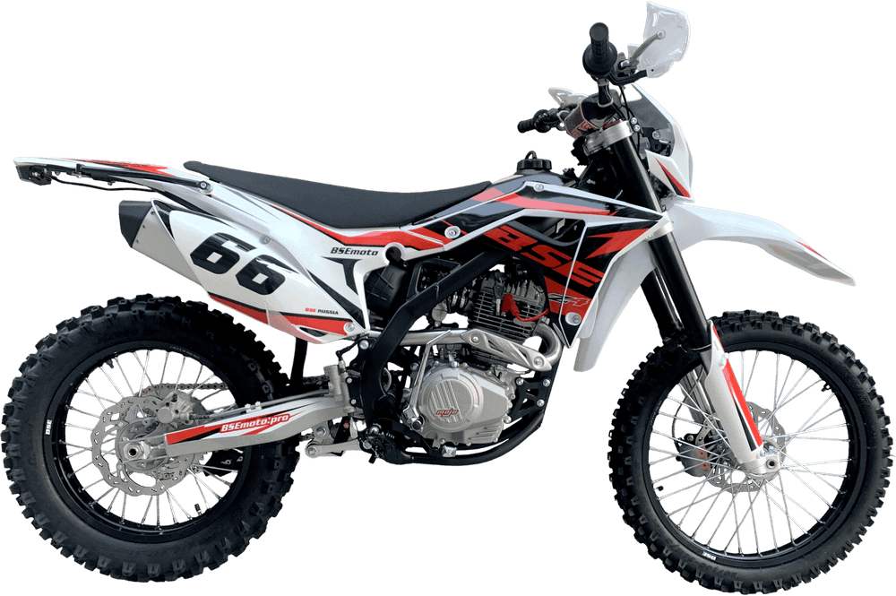 Мотоцикл кроссовый эндуро BSE Z4 Red 66