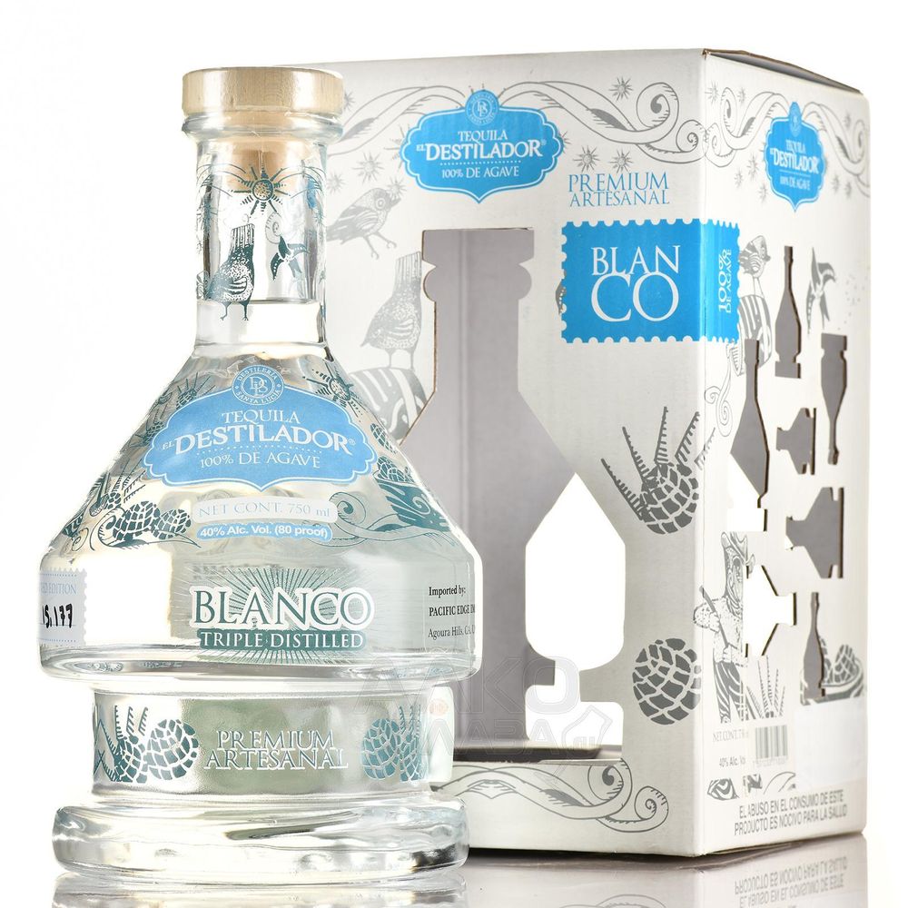 Текила Эль Дестиладор Бланко Премиум Артесаналь