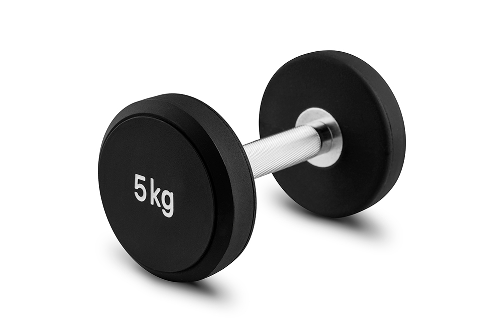 Гантельный ряд. Гантели круглые PU. 2,5-25 кг