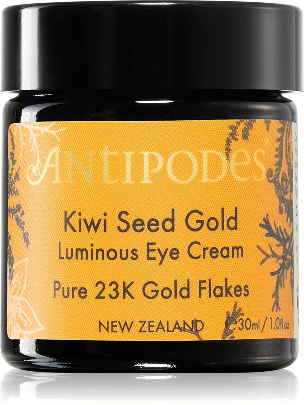 Antipodes Kiwi Seed Gold Luminous Eye Cream - осветляющий крем для области вокруг глаз с золотом /   30  ml  / GTIN 9421905119450
