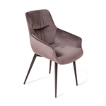 Стул Jordan, бархат пепельно-бежевый 25, опора конус