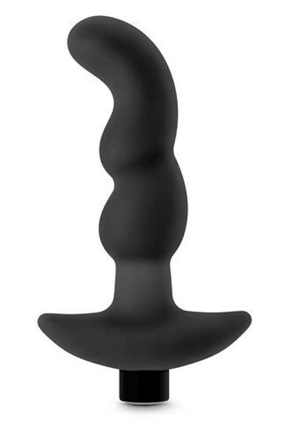 Черный вибромассажер простаты Prostate Massager 03 - 15,2 см. (Цвет: черный)