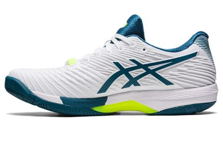 Мужские кроссовки теннисные Asics Solution Speed FF 2 - white/restful teal