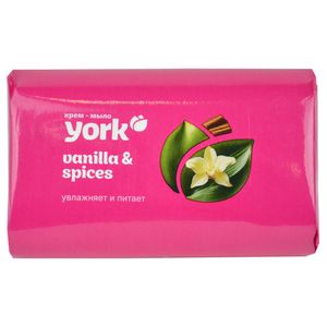 Мыло YORK Туалетное крем-мыло Vanila+Spices 100 гр 78шт/уп