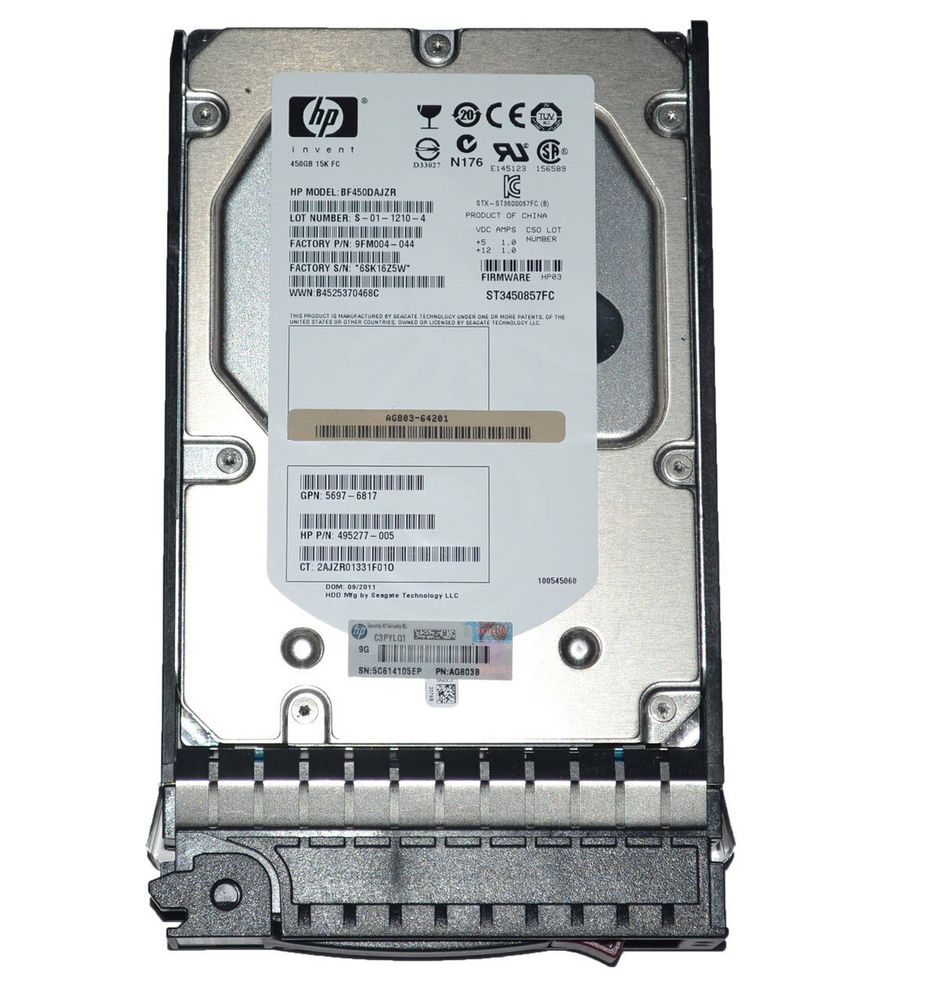 Жесткий диск HP STORAGEWORKS EVA M6412 450GB 15K RPM FC 531294-002