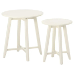 Столик придиванный - IKEA KRAGSTA, 35х45/49х51 см, белый, КРАГСТА ИКЕА