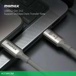 Кабель Momax Elite DC31L USB-C/USB-C 1m Titanium