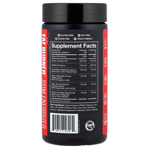 JNX Sports, The Omen!®, сжигатель жира, 100 веганских капсул