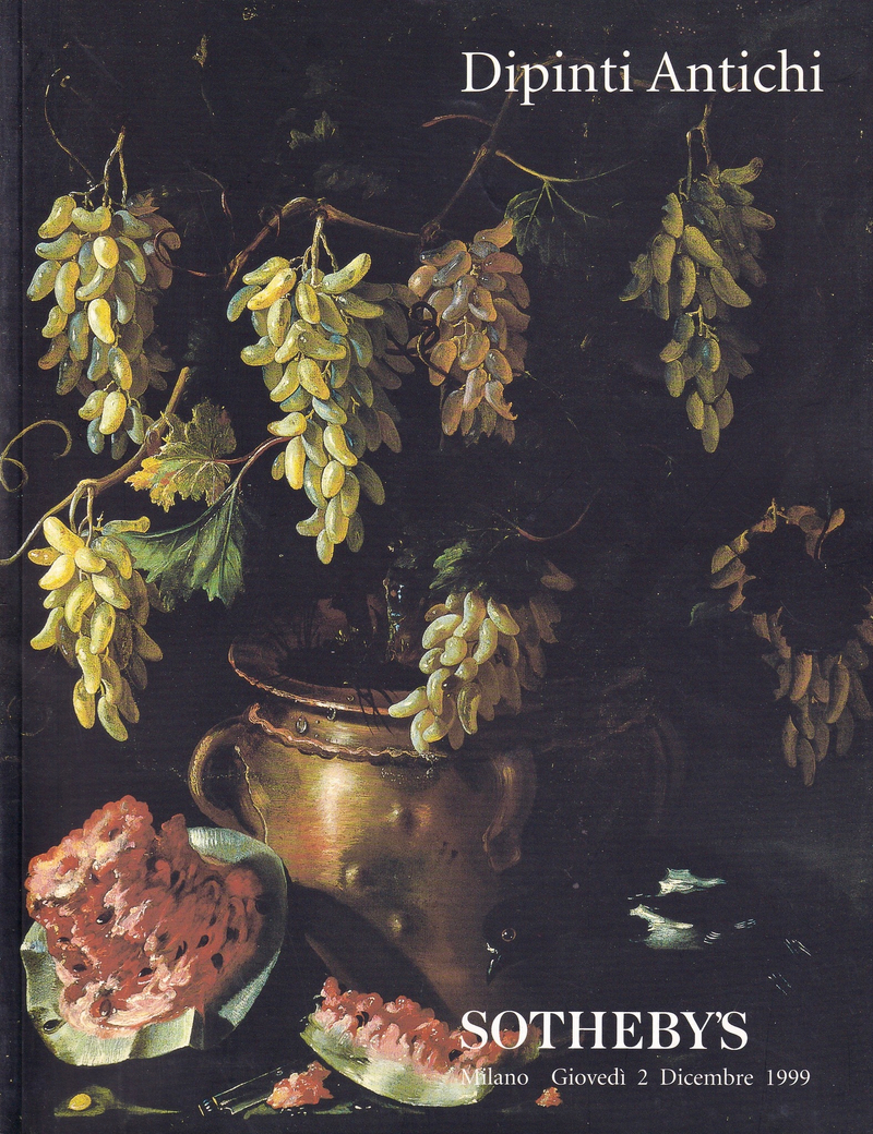 Каталог аукциона Sotheby's, Милан, Живопись старых мастеров от 2 декабря 1999 года