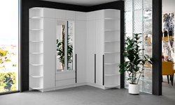 Шкаф Мадрид (0,4) с 3 ящ. внутри белый