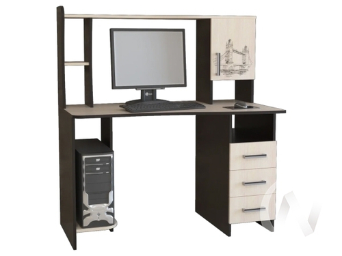 Стол компьютерный КЛ №6.4 (венге/дуб молочный)