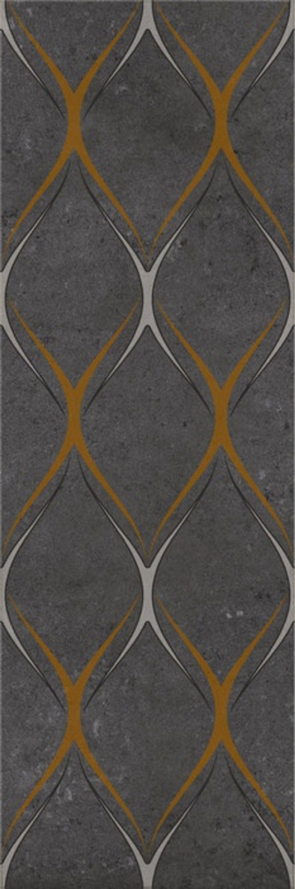 Silvia black decor 03 300х900 (1-й сорт) Декор