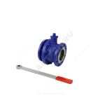 Кран шаровой чугун 565A Ду 125 Ру16 фл рукоятка Тмакс=150 оС Zetkama 565A125C09