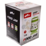 Термос пищевой 1,4л «Горошек» со стеклянной колбой (контейнер и ложка в комплекте)