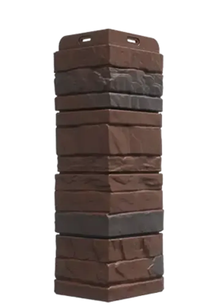 Угол наружный для фасадных панелей Stein, Тёмный орех