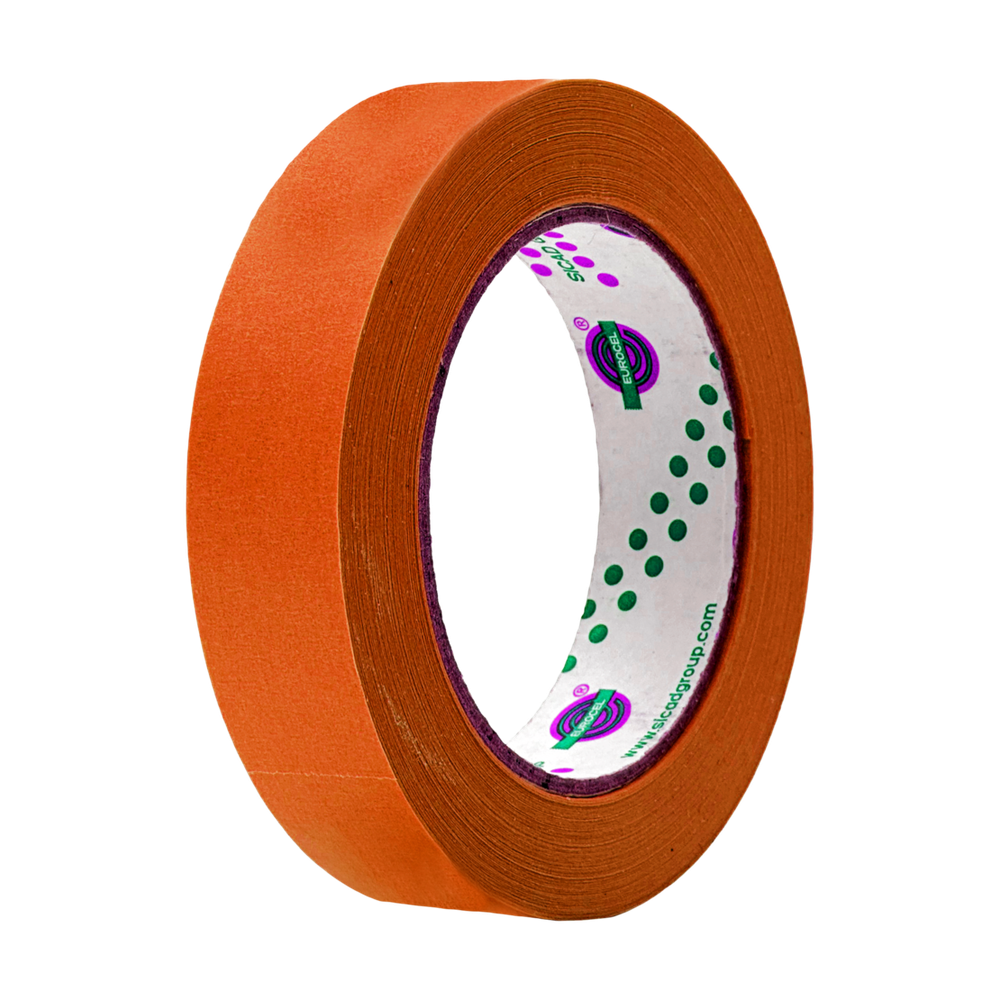 EUROCEL Лента маскирующая, 80°С-30мин, оранжевая, 25ммx40м